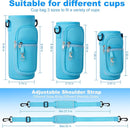 Water Bottle Holder with Strap for Hydroflask 32oz 40oz, Carrier Sling Bag with Phone Pocket Sleeve for Men Women Hiking Camping Travelling by TinyTreasures Baby Boutique