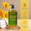 MAJESTIC PURE Arnica Sore Muscle Massage Oil for Massage Therapy - Refreshing, and Relaxing - Natural Oils with Lavender & Chamomile Essential Oils - All Skin Types - Men & Women - 8 fl oz (Pack of 2) by CozyNest Decor