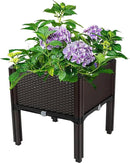 Planter for Outdoor Plants with Legs Raised Garden Bed Planter Box Elevated Garden Boxes Plant pots Perfect for Garden Patio Balcony Deck to Planting Flowers Vegetables Tomato and Herbs by GreenHaven Gardens
