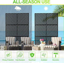 Outdoor Privacy Screen,72" H×47" W Metal Privacy Screen, Freestanding Privacy Fence Panels for Patio by GreenHaven Gardens
