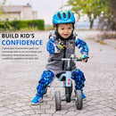 Soft-Style Kids Knee and Elbow Pads with Bike Gloves, Flexible Impact-Resistant Gear for Ages 2-11, Designed for Balance Bikes, Roller-Skating, and Skateboarding by TinyTreasures Baby Boutique