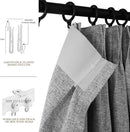 Full Blackout Privacy Curtains, 240 Inch Extra Wide Linen Blend Drapes, Pinch Pleat Window Drapery for Room Divider Storage/Space Room Separation, 1 Panel, W 240" x L 96", Light Grey by CozyNest Decor