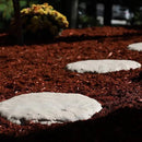 Ei Circular 15.5” Stepping Stones with Ground Stakes - Home or Garden Step Stones for Outdoor Walkway or Pathway Pavers - Resin Material (4, Light Grey Stone) by CozyNest Decor