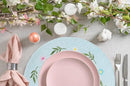 Whaline 4Pcs Round Daisy Placemats Spring Flower Embroidered Place Mats Greenery Floral Dinner Table Mats for Home Holiday Wedding Bridal Baby Shower Birthday Party Decor by CozyNest Decor