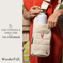 WanderFull® Original HydroBag® Collection, Water Bottle Holder w/Strap & Phone Pocket, Hands-Free Crossbody Water Bottle Bag by TinyTreasures Baby Boutique