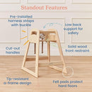 ECR4Kids ASATT High Chair, Toddler Chair, Antique White by TinyTreasures Baby Boutique