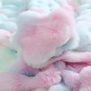 UKELER Colorful Plush Furry Throw Blanket 50''x60'', Super Soft Cozy Warm Blanket for Bed, Couch, Sofa, Office, Camping Shaggy Faux Fur Blanket Gift for Girls, Women by CozyNest Decor