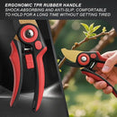 FLORA GUARD Bypass Pruning Shears 8.2" – Ultra Sharp SK5 Steel Blades with Titanium Coating, Ergonomic Rubber Handle Hand Pruners for 3/4" Branch Cutting, Garden Shears for Yard & Fruit Trees by GreenHaven Gardens