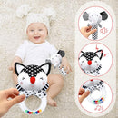 Baby Rattles 0-6 Months Baby Toys 0-6 Months, Newborn Toys 0 3 Months Brain Development, Infant Toys 0-6 Months Baby Sensory Toys Soft Rattles for Babies 0-6 Months Shower Party Gift by TinyTreasures Baby Boutique