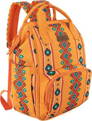 Wrangler Aztec Backpack Organized Daypack Travel Baby Bag with Stroller Strap and Side Bottle Pockets WG2204-9110MST by TinyTreasures Baby Boutique