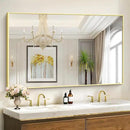 40x60inch Gold Bathroom Mirror, Gold Rectangle Mirror with Frame, Large Rectangular Wall Mirrors for Bathroom, Living Room, Hair Salon, Big Farmhouse Mirror Hang Horizontal/Vertical by CozyNest Decor
