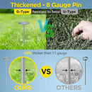 Landscape Fabric Pins, Thickened 8 Gauge Circle Top Landscape Pins, Not Easy to Bend 6 inch Galvanized Landscape Fabric Stakes, More Holding Power Than U-Shape Garden Staples (40) by CozyNest Decor