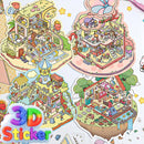 DIY 3D Sticker Scene，8 Sets Pack（600+） Large-Sized, Reusable Sticker Book, Cute Sets for Free Combination, Waterproof for Anywhere, Crafts Party Favors Birthday Gift by TinyTreasures Baby Boutique
