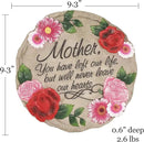 Spoontiques - Garden Decor - Mother Left Our Life but Never Hearts - Decorative Stone for Garden by CozyNest Decor