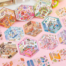 DIY 3D Sticker Scene，10 Sets Pack（600+） Large-Sized, Reusable Sticker Book, Cute Sets for Free Combination, Waterproof for Anywhere, Crafts Party Favors Birthday Gift by TinyTreasures Baby Boutique