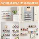 upsimples 4 Pack Acrylic Shelves for Wall Storage, 15" Floating Bookshelves for Kids, Display Shelf Organizer for Bathroom, Bedroom, Living Room, Kitchen, Room Decor, Clear by CozyNest Decor