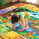 ABC Rug for Kids Room, ABC Baby Mats for Floor Toddlers, Alphabet Play Mat Elementary Preschool Kid's Rugs with Animal Illustrations - (78.7X59 Inches) by TinyTreasures Baby Boutique