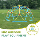 Climbing Dome, 10FT Jungle Gym with Swing for Kids 3 to 10 Outdoor Play Equipment, Supports 800lbs Toddler Play Set, Anti-Rust & Easy Assembly, Gift for Boys Girls (Yellow & Blue) by TinyTreasures Baby Boutique