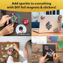 Skillmatics Foil Fun - Pretty Patterns, 18 DIY Magnets Mess-Free Art, Colorful Creative Party Activity, Craft Kits, 60+ Foam Stickers, Gifts for Kids, Teens, Adults, Families by TinyTreasures Baby Boutique