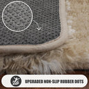 ONASAR Rugs for Living Room Bedroom, 5x8 Washable Fluffy Beige and White Area Rug, Geometric Boho Soft Plush Shaggy Fuzzy Floor Carpet for Nursery Kids Girls Boys Teen Dorm Home Decor Aesthetic by TinyTreasures Baby Boutique