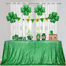 SquarePie Sequin Tablecloth 90 x 132 Inch Green Sparkly Table Cloth for Wedding Party Decoration by CozyNest Decor