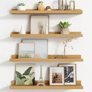 Floating Picture Ledge Shelves for Wall Set of 4, 24 Inch Wall Shelves with Lip Long Large Nursery Book Shelf for Toys Storage Kids Bookshelf Wall Mounted Living Room Bedroom Decor Frames by TinyTreasures Baby Boutique