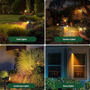 4 Pack Solar Power Spot Lights Outdoor Waterproof LED Dusk to Dawn Landscape Spotlight for Outside Yard, Tree, Flag, Plants, Fountain, Statues, 2 Modes, 18 Hours Accent Ambient Lighting (Warm Light) by GreenHaven Gardens