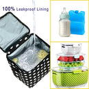 Breastmilk Cooler Bag with Ice Pack Fits 4 Baby Bottles Up to 9 Ounce Insulated Baby Bottle Bag Breast Milk Cooler on The Go with Strap Baby Bottle Cooler Bag for Nursing Mom Daycare or Travel by TinyTreasures Baby Boutique