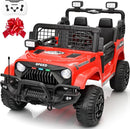 2 Seater Ride On Car Truck with Remote Control XL, Kids 24V Battery Powered Electric Vihicle w/21 in Seat, 3 Speeds, 2WD/4WD Switichable, Shock Absorbers,Bluetooth, Flower, Gift Choice by TinyTreasures Baby Boutique
