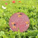 Gazing Ball 8 Inch Bee Glass Mosaic Garden Globe Outdoor Gazing Globe Yard Ornament for Garden Yard Home Lawn Outdoor Decoration Gift for Women (Not Solar Powered) by CozyNest Decor