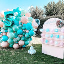 130pcs Teal Balloons Different Sizes 18" 12" 10" 5" Turquoise Blue Balloons for Boys Girls Baby Shower Wedding Anniversary Graduation Engagements Birthday Party Decorations by CozyNest Decor