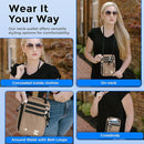 Neck Wallet for Travel & Passport Holder with RFID Blocking - Slim & Easy to Conceal Nylon Travel Pouch for men & women - Holds Phone, Cash, Cards, Keys - Sweat & Water Resistant - Large - Desert Sand by TinyTreasures Baby Boutique
