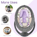 GFU Baby Car Seat Head Support for Newborn, 2 in 1 Infant Car Seat Head Body Support with Strap Pads, Soft Stroller Cushion Pillow Insert for Girls and Boys, Fits for Stroller, Swing, Purple Floral by TinyTreasures Baby Boutique