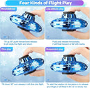 Hand Operated Mini Drone for Kids - LED UFO Flying Orb Ball, Rechargeable Mini Fidget Spinner Toy for Indoor Outdoor,Christmas Birthday Party Gifts for Girls Boys (Blue) by TinyTreasures Baby Boutique