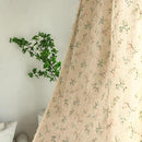 Sutuo Home Florals Boho Farmhouse Curtains, Semi-Blackout Drape Bohemian Window Treatment Cotton Linen Panel with Tassels for Bedroom Living Room, Rod Pocket, 1 Panel 59" W x 84" L by CozyNest Decor