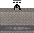 Grand patio 108 Gallon Deck Storage Box Indoor Outdoor Wicker Bin for Patio Furniture Cushions Garden Tools Pool Accessories, Greige by GreenHaven Gardens