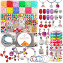 leitait Girls Toys Bracelet Making Kit - 3000pcs Charm Jewelry Making Kit Supplies,Easter Basket Stuffers,Unicorn/Mermaid Crafts Birthday Christmas Gifts for Girls Ages 5 6 7 8 9 10 11 12 Years Old by TinyTreasures Baby Boutique