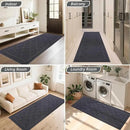 BEQHAUSE Dirt Trapper Door Mat 24" x 60", Doormat Non-Slip Entryway Rugs Washable, Dog Door Mat Stain Resistant and Absorbent Welcome Floor Mat for Front Back Door, Muddy Wet Shoes & Paws, Dark Grey by CozyNest Decor