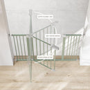 Comfy Cubs Baby Safety Gate with 3 Extensions - Adjustable 42" x 1.9" x 30" Q195 Steel Doorway Barrier - Powder-Coated Finish for Stairs and Doorways - Walk-Through Design Pet Gate - Sage by TinyTreasures Baby Boutique