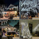 Meteor Shower Lights Christmas Lights Outdoor 24-Tube 576LEDs Snow Falling Rain Cascading Icicle Lights for Xmas Tree Christmas Decorations Wedding Party Holiday Garden Decor, UL Plug White by GreenHaven Gardens