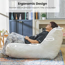 Bean Bag Chair Lazy Bean Bag Sofa, Floor Beanbag Chairs with Stuffed High-Density Foam, Memory Foam Bean Bag Sofa for Living Room, Bedroom and Office by TinyTreasures Baby Boutique