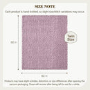 Carriediosa Chunky Knit Throw Blanket 60" X 80" Twin, 100% Hand Made Large Chenille Loop Yarn Soft Fluffy Throws for Couch Sofa Bed, Big Crochet Cozy Heavy Thick Cable Woven Blankets, Purple by CozyNest Decor