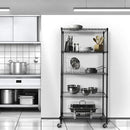 Seville Classics UltraDurable Heavy Duty NSF Solid Steel Wire Rack Storage Unit, Organizer for Garage, Warehouse, Office, Restaurant, Classroom, Kitchen, Black, 5-Tier Shelving, 36" W x 18" D by CozyNest Decor