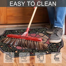 CHICHIC Entrance Door Mat Large 24 x 36 Inch Entry Way Doormat Front Door Rugs Outdoors Heavy Duty Welcome Mat Non Slip Rubber Back Low Profile for Garage, Patio, High Traffic Area, Small Flower by CozyNest Decor