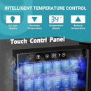 EUHOMY 4.5 Cu.ft Beverage Refrigerator and Cooler, 145 Can Mini fridge with Glass Door for Soda Beer Wine, Small Drink Dispenser with Digital Adjustable Thermostat for Home Office Bar by CozyNest Decor