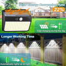Solar Lights Outdoor 150 LED, 10 Pack Motion Sensor Lights With 3 Lighting Modes, IP65 Waterproof Fence Lights, Security Lights for House by GreenHaven Gardens