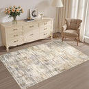 Area Rug for Living Room: 3x5 Washable Neutral Abstract Modern Soft Rugs Non Slip Indoor Floor Stain Resistant Carpet for Bedroom Dining Room Office Nursery - Golden Brown by TinyTreasures Baby Boutique