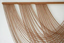 Large Macrame Wall Hanging Brown Die-Dyed 59.00" W x 31.00" L Boho Wall Decor Yarn Tapestry Craftsmanship Home Macrame Wall Decor by CozyNest Decor