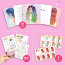 BSCOOL - Drawing, Coloring & Activity Book. Create Hairstyles with Stickers and Guides. Fashion Design Sketchbook for Kids 5 and up. Little Designer Creativity Book - Fashion Design for Kids by TinyTreasures Baby Boutique
