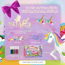 Unicorn Painting Kit for Girls - STEM Certified Unicorn Craft for Girls Ages 4-6 & up- Paint Your Own Arts and Crafts Includes 2 DIY Headbands & 8 Kids Painting Crafts for Fun Screen-Free Play by TinyTreasures Baby Boutique